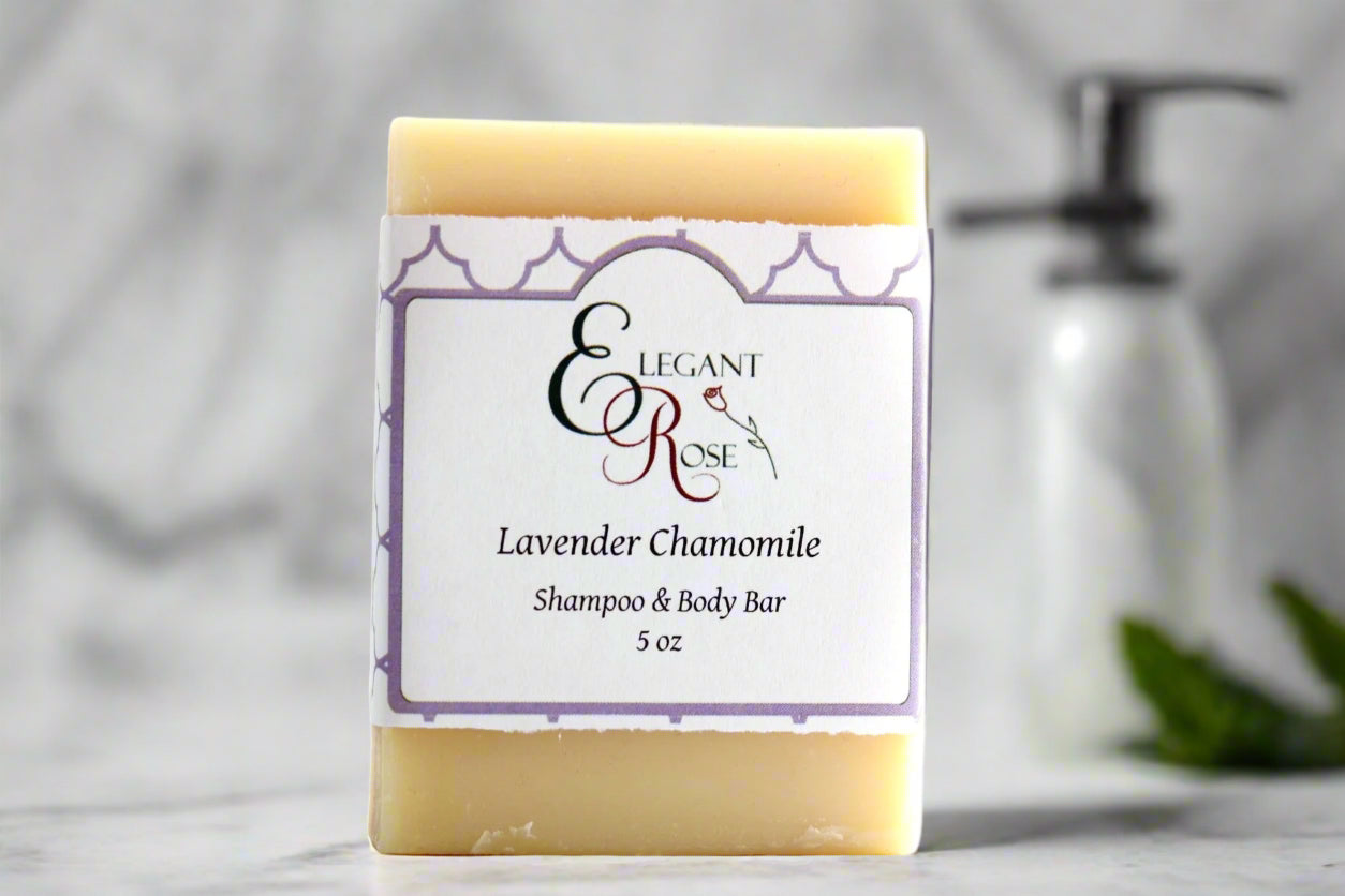 Lavender Chamomile Shampoo Bar - Natural Shampoo - AroundTheWineCooler